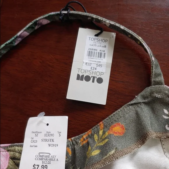 **SOLD!** 🍀NWT, Topshop Moto bustier, Top style corset, top corset style. Small - Picture 2 of 6